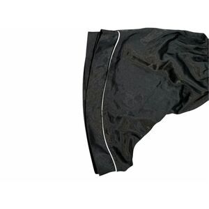 Women’s Medium Black Satin Pajama Outfit Set Shirt Top and Shorts Lounge